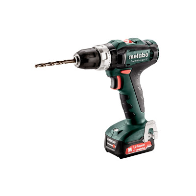 Metabo akumuliatorinis smūginis gręžtuvas-suktuvas PowerMaxx SB 12 – 2 × akumuliatorius