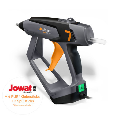 Steinel Gluematic 7011 KF PUR elektrinis karštųjų klijų pistoletas, komplektas