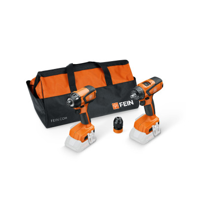 Fein ASCD 18-200 W4 AS + ASCM 18 QSW AS – akumuliatorinių įrankių rinkinys