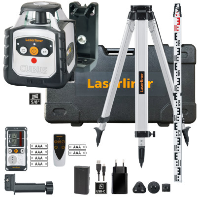 Laserliner lazerinis nivelyras Cubus 210 S (1× akumuliatorius)