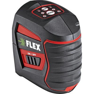 FLEX ALC 2/1-G/R žalias linijinis lazerinis nivelyras su imtuvo režimu