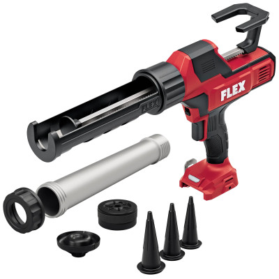 Flex akumuliatorinis hermetiko pistoletas CG 310/600 18, be akumuliatoriaus ir įkroviklio, su lagaminu
