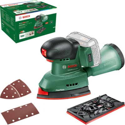 Bosch akumuliatorinis trikampis šlifuoklis UniversalSander 18V-10, be akumuliatoriaus ir kroviklio, dėžėje