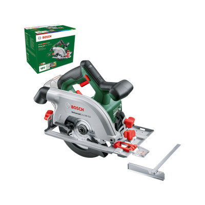 Bosch akumuliatorinis diskinis pjūklas UniversalCirc 18V-53, be akumuliatoriaus ir įkroviklio, dėžėje