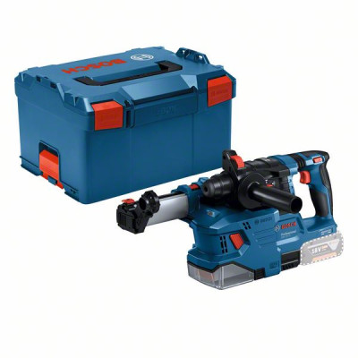 Bosch akumuliatorinis perforatorius GBH 18V-22 SDS-plus – be akumuliatoriaus ir įkroviklio + GDE18V-12 su lagaminu