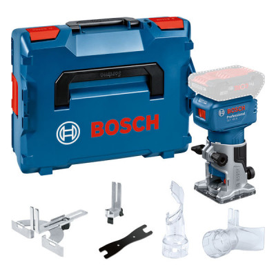 Bosch akumuliatorinė kraštų freza GLF 18V-8, be akumuliatoriaus ir kroviklio, L-BOXX lagaminas