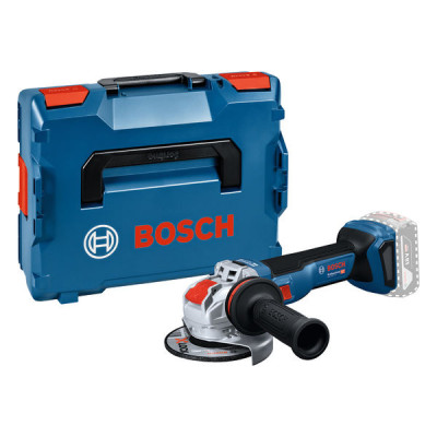 Bosch akumuliatorinis kampinis šlifuoklis GWX 18V-11 S, be akumuliatoriaus ir įkroviklio, L-BOXX lagaminas