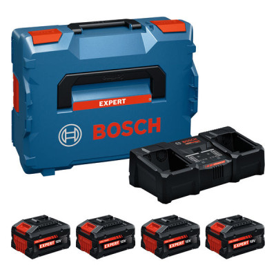 Bosch 2 × EXBA18V-55 + 2 × EXBA18V-80 – akumuliatorių ir įkroviklio komplektas