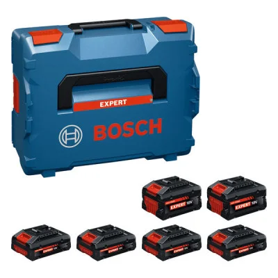 Bosch akumuliatorių komplektas 4 × EXBA18V-40 + 2 × EXBA18V-80