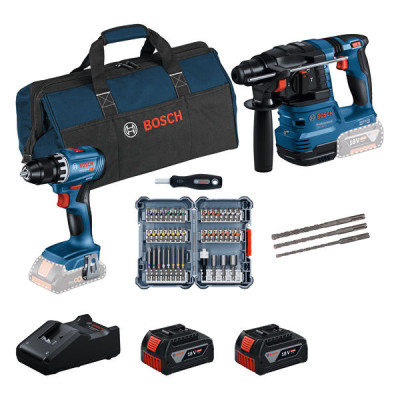 Bosch GSR 18V-45 + GBH 18V-22 – akumuliatorinių įrankių rinkinys