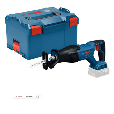 Bosch akumuliatorinis tiesinis pjūklas GSA 18V-280, be akumuliatoriaus ir įkroviklio, L-BOXX lagaminas