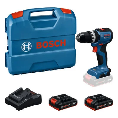 Bosch akumuliatorinis smūginis gręžtuvas-suktuvas GSB 18V-52, 2 × 2,0 Ah