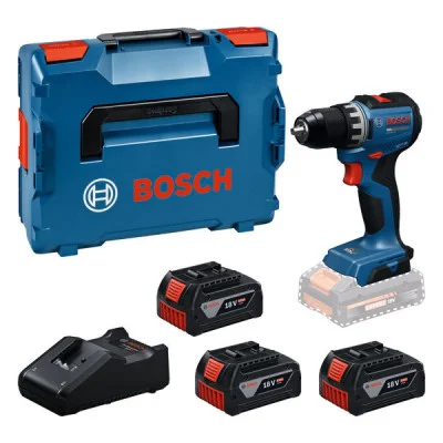 Bosch akumuliatorinis gręžtuvas-suktuvas GSR 18V-52 3× akumuliatoriai + įkroviklis su lagaminu
