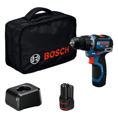 Bosch akumuliatorinis smūginis gręžtuvas-suktuvas GSB 12V-32 – 2 × akumuliatorius · su krepšiu