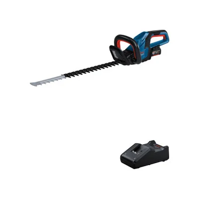 Bosch akumuliatorinės gyvatvorių žirklės GHE 18V-60 (1× 4,0 Ah)