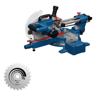 Bosch skersinio pjovimo staklės GCM 305-216 S, su papildomu disku