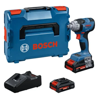 Bosch akumuliatorinis smūginis veržliasukis GDS 18V-330 H – 2 × akumuliatorius