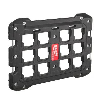 Milwaukee PACKOUT 600 × 470 × 30 mm – įrankių laikymo sistemos tvirtinimo plokštė