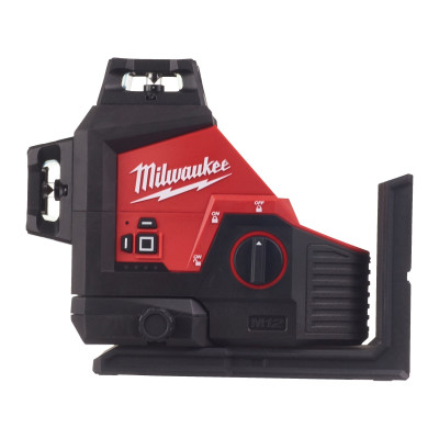 Akumuliatorinis skersinis lazerinis nivelyras Milwaukee M12 3PL-0C, žalias