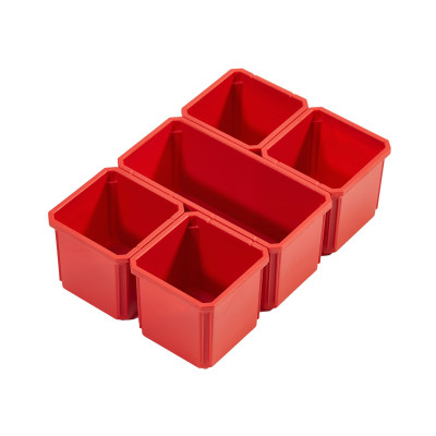 Milwaukee PACKOUT, 5 vnt. – įrankių dėžės įdėklų rinkinys