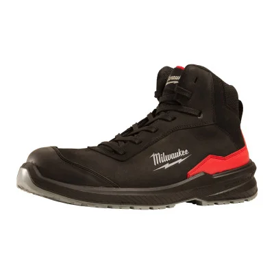 Milwaukee FLEXTRED S3S apsauginiai auliniai batai, su raišteliais, odiniai, juodi, 40 dydis