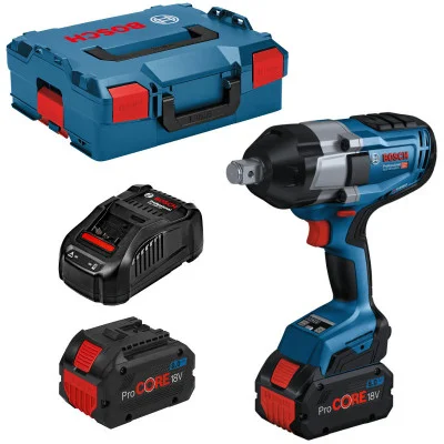 Bosch akumuliatorinis smūginis veržliasukis GDS 18V-1050 H – 2 × akumuliatorius
