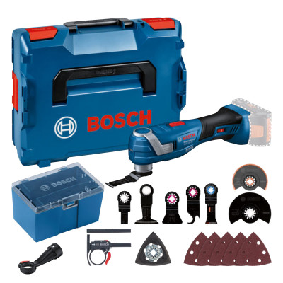 Bosch akumuliatorinis daugiafunkcis osciliacinis įrankis GOP 18V-34, be akumuliatoriaus ir įkroviklio, L-BOXX lagaminas