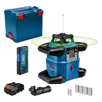 Bosch Professional GRL 650 CHVG – rotacinis lazerinis nivelyras / LR65 G + 4 × D + L-BOXX