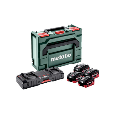 Metabo 18 V 685180000, 4 × 5,5 Ah, ASC 145 DUO – akumuliatorių ir įkroviklio komplektas