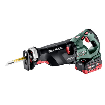 Metabo akumuliatorinis tiesinis pjūklas SSEP 18 LTX BL MVT – 2 × akumuliatorius