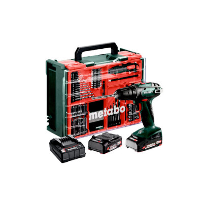 Metabo akumuliatorinis gręžtuvas-suktuvas BS 18 Set – 2 × akumuliatorius