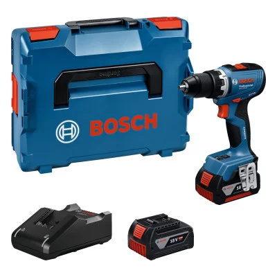 Bosch gręžtuvas-suktuvas GSR 18V-65, 2× 4,0 Ah, su lagaminu