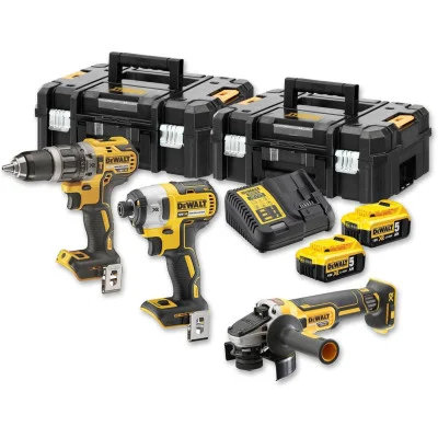 DeWalt DCK384P2T + DCD 796 + DCF 887 – akumuliatorinių įrankių rinkinys