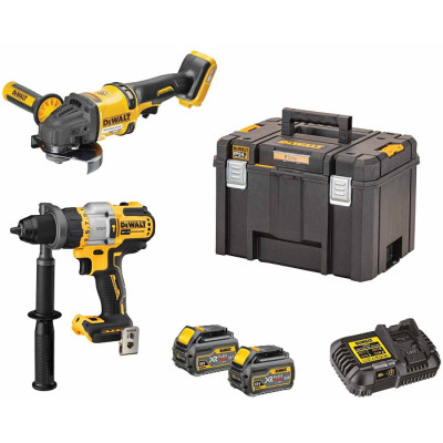 DeWalt DCK2016T2T + DCD999 + DCG418 – akumuliatorinių įrankių rinkinys