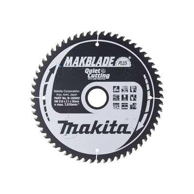 Makita diskinio pjūklo diskas MAKBLADE PLUS (216 mm, 60, 30 mm)
