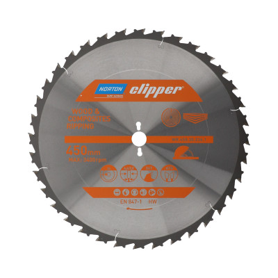 Norton diskinio pjūklo diskas CLIPPER PRO WOOD RIPPING (450 mm, 36, 30 mm)
