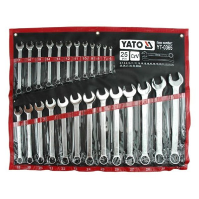 Yato kombinuotų veržliarakčių rinkinys YT-0365 (6–32 mm)