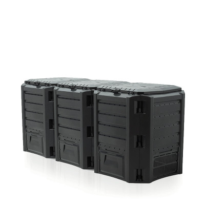 Prosperplast sodo kompostavimo dėžė IKLM1200C-S411 (juoda)