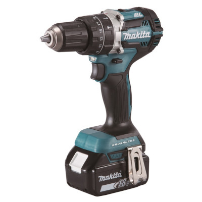 Makita akumuliatorinis smūginis gręžtuvas-suktuvas DHP484RFJ (18 V, 2 × 3,0 Ah)