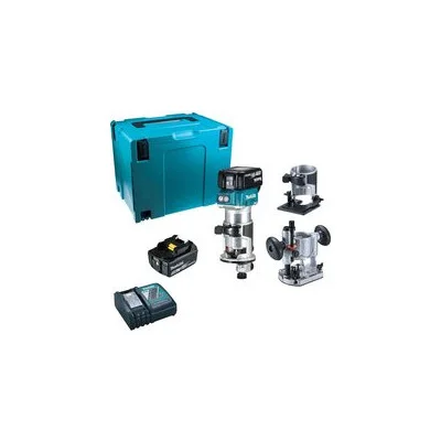 Makita akumuliatorinė briaunų freza DRT50RTJX2 (18 V)