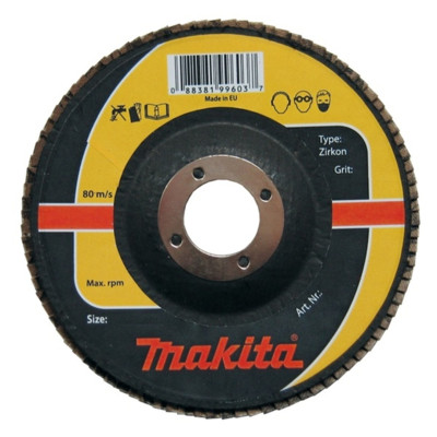 Makita vėduoklinis šlifavimo diskas P-65458 (115 × 22,23 mm, K40)