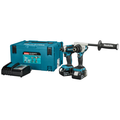 Makita akumuliatorinių įrankių komplektas DLX2545TJ (18 V, 2 × 5,0 Ah)