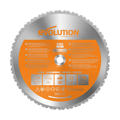 Evolution diskinio pjūklo diskas RAGE EVO-355-MULTI (355 mm)