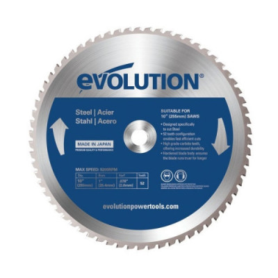 Evolution diskinio pjūklo diskas EVO-255-52-S (255 × 25,4 mm)