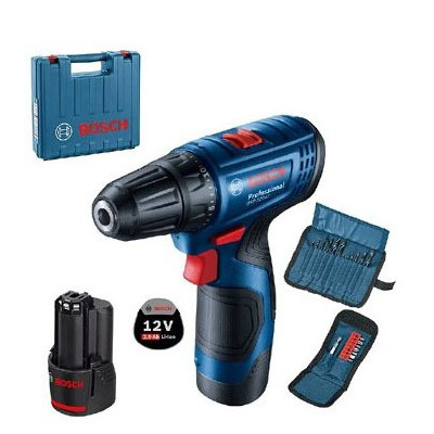 Bosch akumuliatorinis gręžtuvas-suktuvas GSR 12V-30 (12 V, 2 × 2,0 Ah)