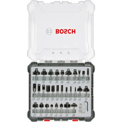 Bosch medžio frezavimo antgalių rinkinys 2607017475 (8 mm, 30 vnt.)