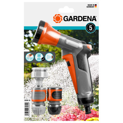 Gardena laistymo pistoleto ir jungčių rinkinys Classic (1/2–5/8″)