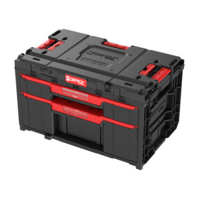 QBRICK modulinė įrankių laikymo dėžė System ONE 2.0 DRAWER 2 PLUS TOOLBOX (2 stalčiai)