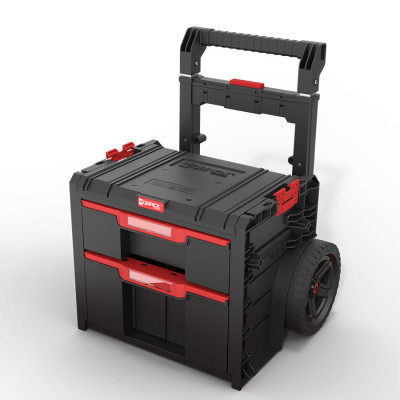 QBRICK įrankių vežimėlis SYSTEM PRO CART 2.0 PLUS DRAWER 2 (2 stalčiai)