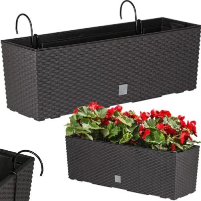 Prosperplast dekoratyvinis stačiakampis vazonas RATO CASE W DRC600W-440U (umbros)